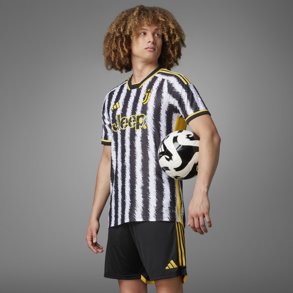 adidas Juventus 23 24 Home Authentic Jersey Black adidas