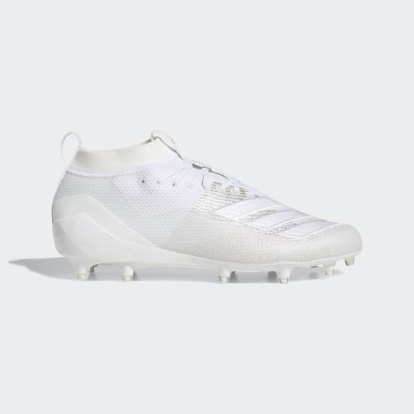adidas Adizero 8.0 Cleats - White 