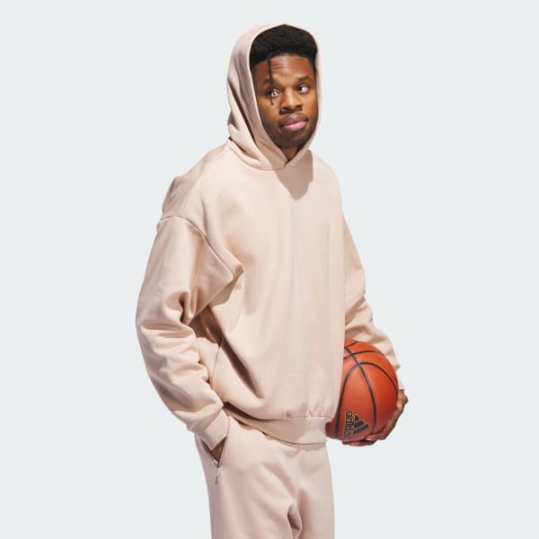 Beige Polera Con Capucha One Basketball Felpa