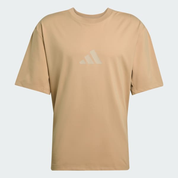 Brown adidas Z.N.E. Loose-Fit Tee