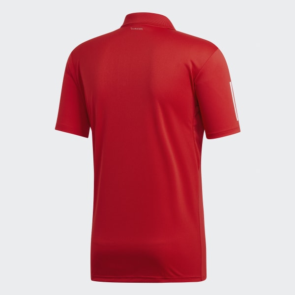 adidas 3 Stripes Club Polo Shirt Red adidas Thailand