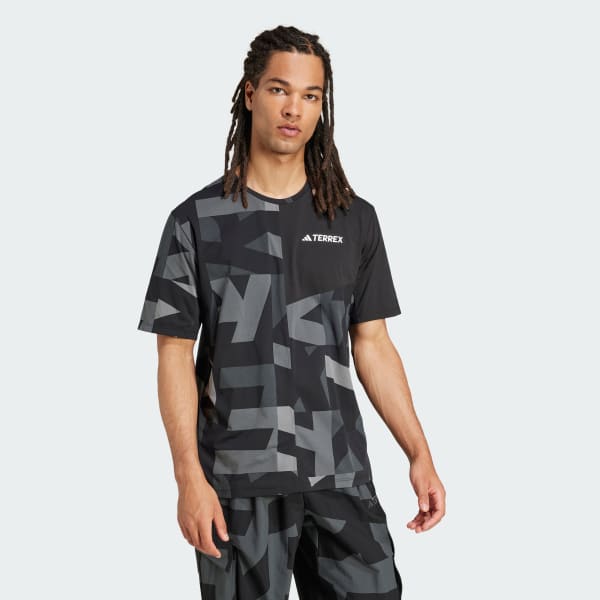 Black Terrex Multi Climacool Printed T-Shirt