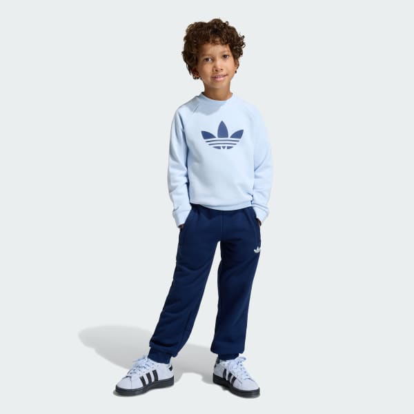 Blue TREFOIL LOOSE CREW SET