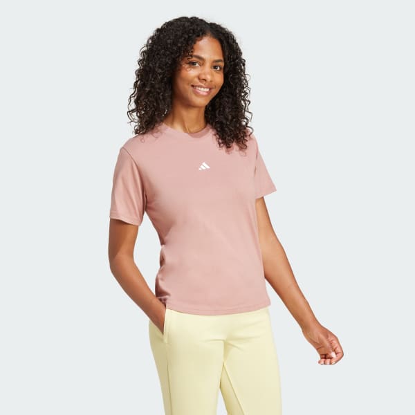 Pink Essentials Small Logo Cotton Tee