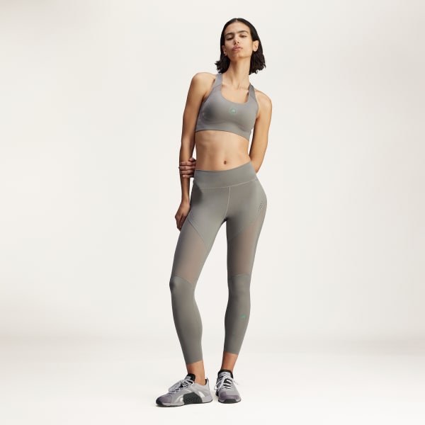 สีเทา กางเกงเทรนนิงรัดรูปเจ็ดส่วน adidas by Stella McCartney TruePurpose Optime