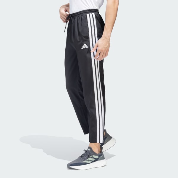 Black 3-Stripes Stanford Open Hem Pants