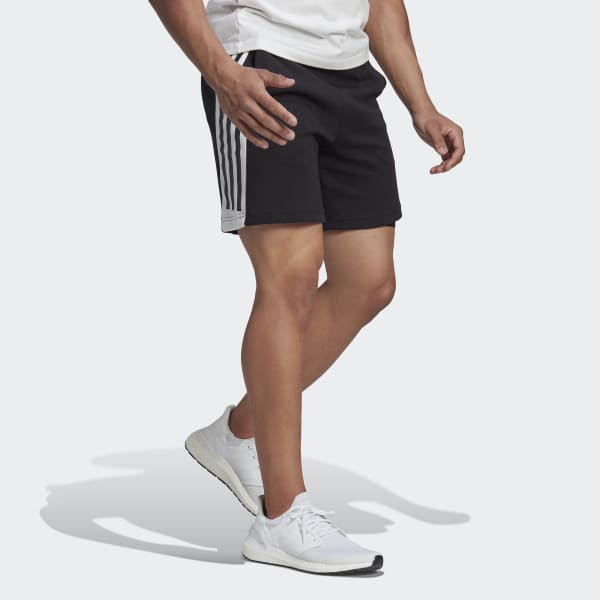 Svart Future Icons 3-Stripes Shorts QU671