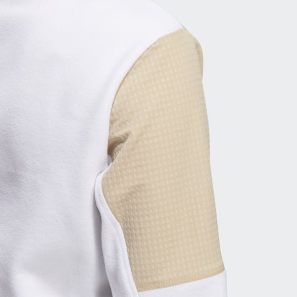 Hvid 1/4-Zip Fleece jakke VW474