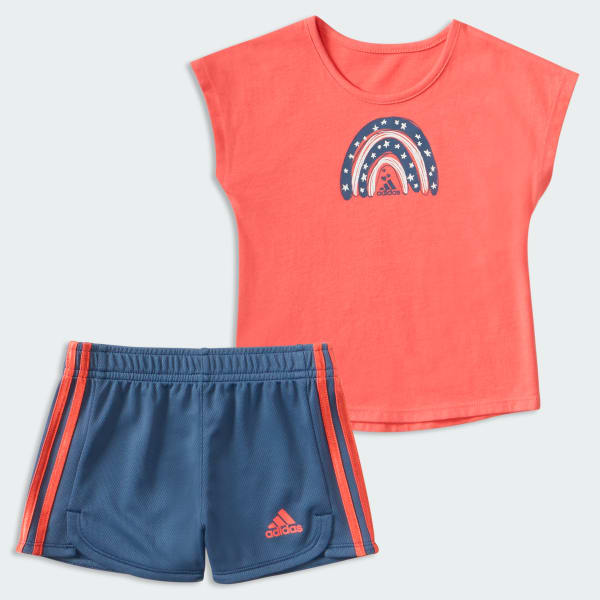 Graphic Tee and Shorts Set