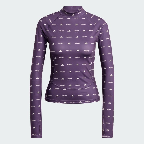 Lila adidas x MOON BOOT LANGÄRMLIGES SHIRT, ENG ANLIEGEND