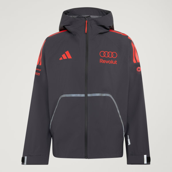 Negro CHAMARRA IMPERMEABLE MECÁNICOS AUDI REVOLUT F1 TEAM