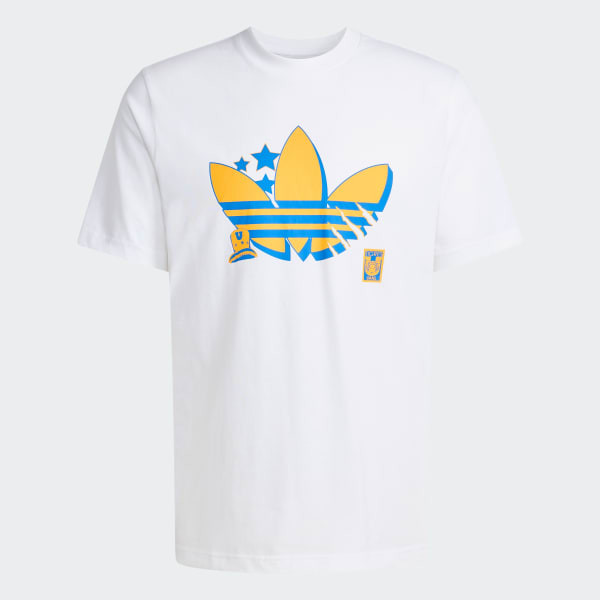 Blanco Playera graphic seasonal Tigres
