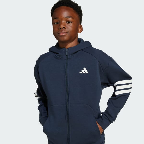 adidas Future Icons 3-Stripes Full-Zip Hooded Track Jacket