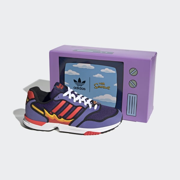 Purple ZX 1000 The Simpsons Flaming Moe Shoes LSY56