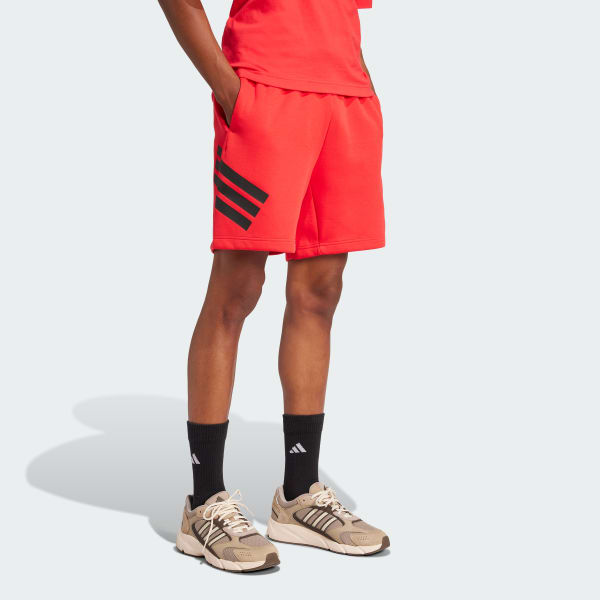 Red Future Icons 3-Stripes Shorts