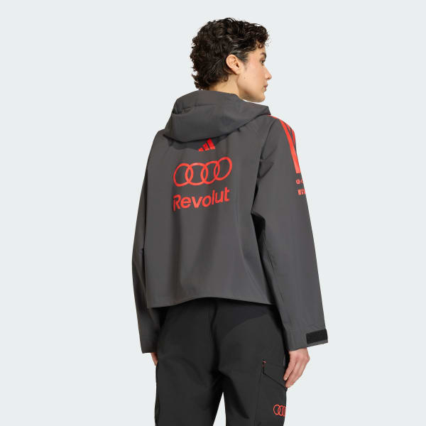 Schwarz AUDI REVOLUT F1 TEAM MECHANICS REGENJACKE