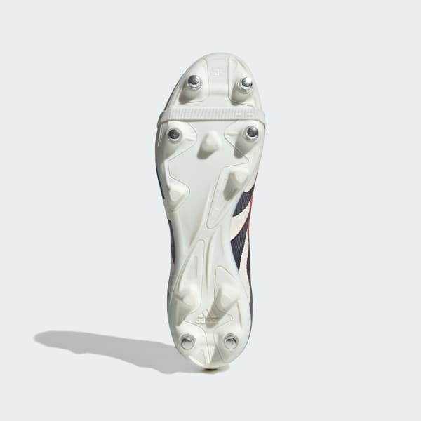 Blanc Chaussure languette rabattue Predator League Terrain gras