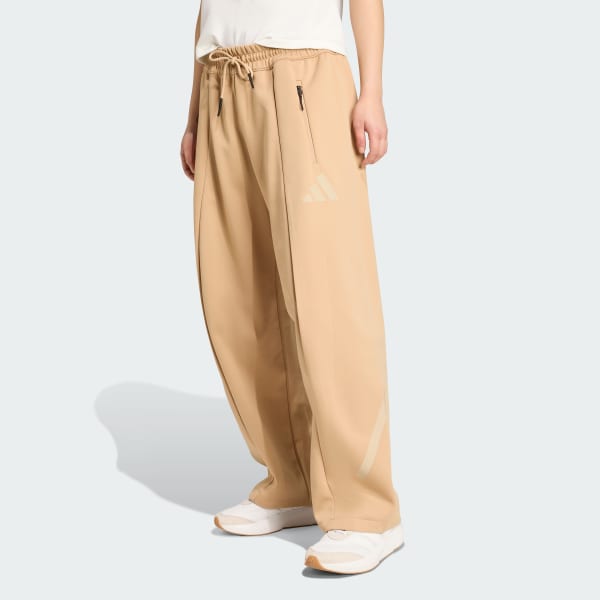 adidas Z.N.E. Open-Hem Pants - Brown | Free Shipping with