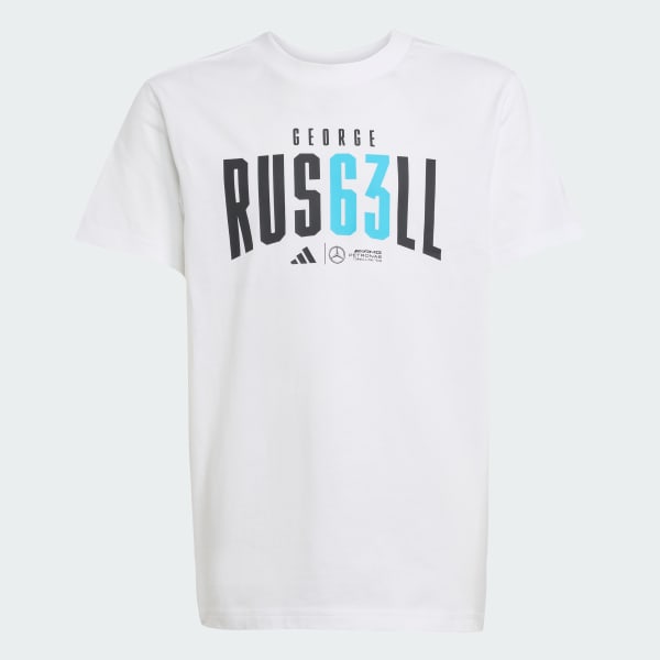Bianco T-shirt Mercedes - AMG Petronas Formula One Team George Russell Kids