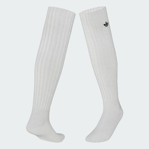 White 슬라우치 크루 삭스 1켤레