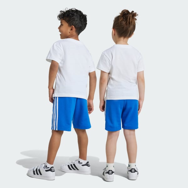 Azul Conjunto Adicolor Shorts y Playera Niños
