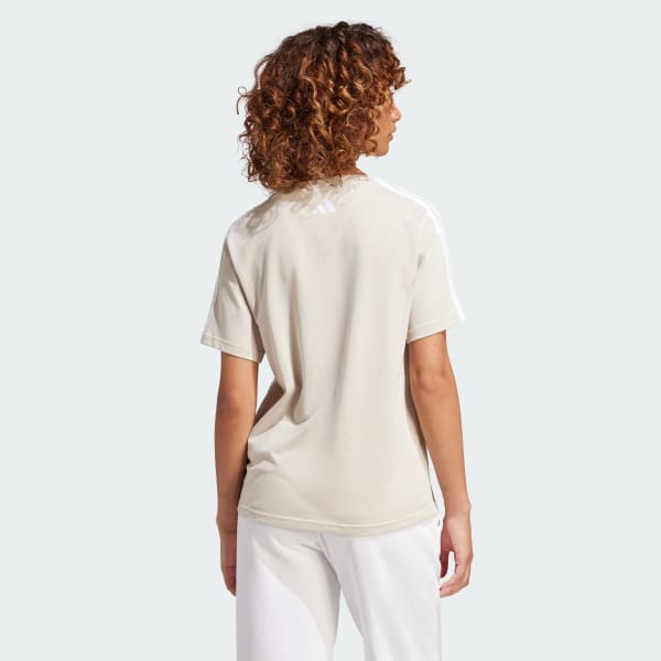 adidas Lounge Soft-Side Pocket Graphic Tee - Beige | Free Shipping