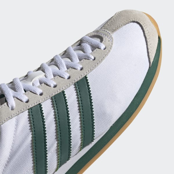 adidas country green and white