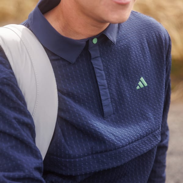 adidas Ultimate365 Tour WIND.RDY Quarter Zip Pullover - Blue adidas Ultimate365 Tour WIND.RDY Quarter Zip Pullover - Blue