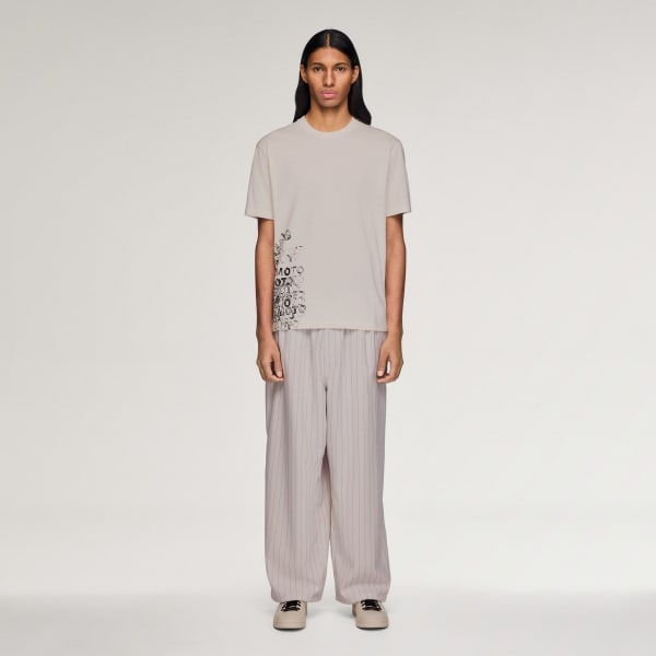 Hvit Y-3 SPORT UNIFORM PINSTRIPE TRENINGSBUKSE