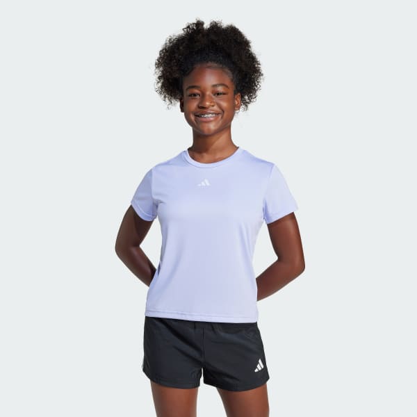 Lila Train Essentials Regular Fit Logo Training kids T-shirt