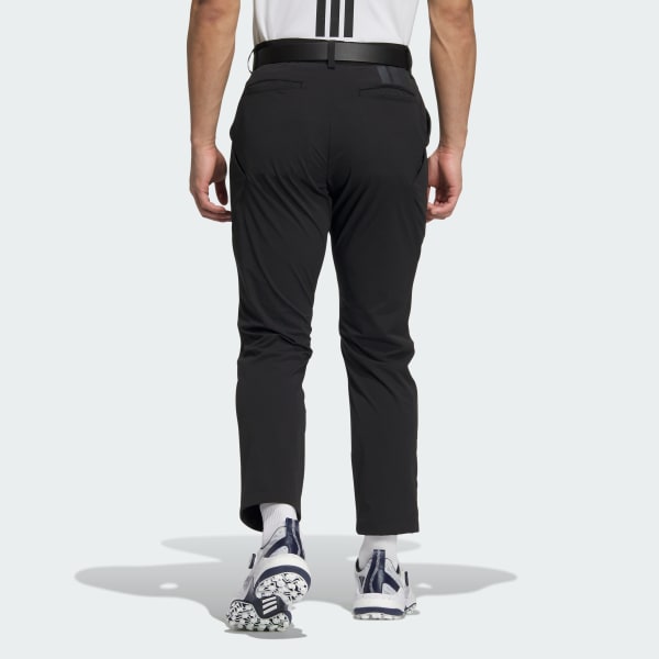 Black 3-Stripes Ankle-Length Golf Pants