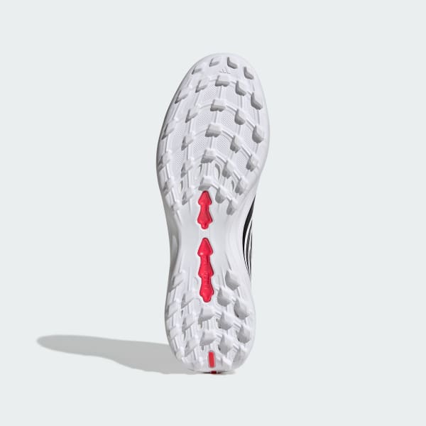 Rojo Zapatos de fútbol PREDATOR LEAGUE con lengüeta plegable para pasto sintético