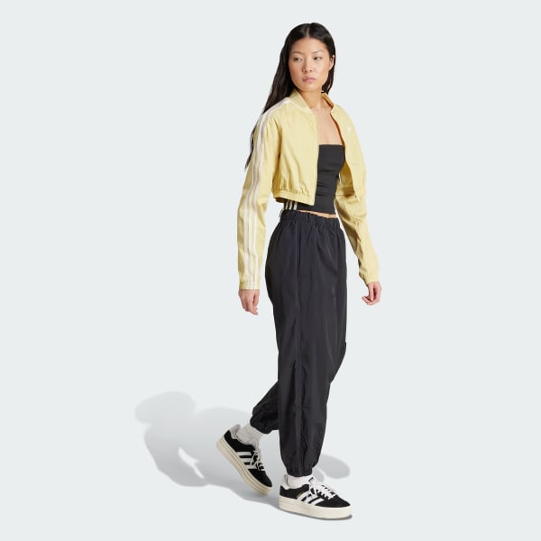 Yellow Adicolor Teamgeist Cropped Track Top