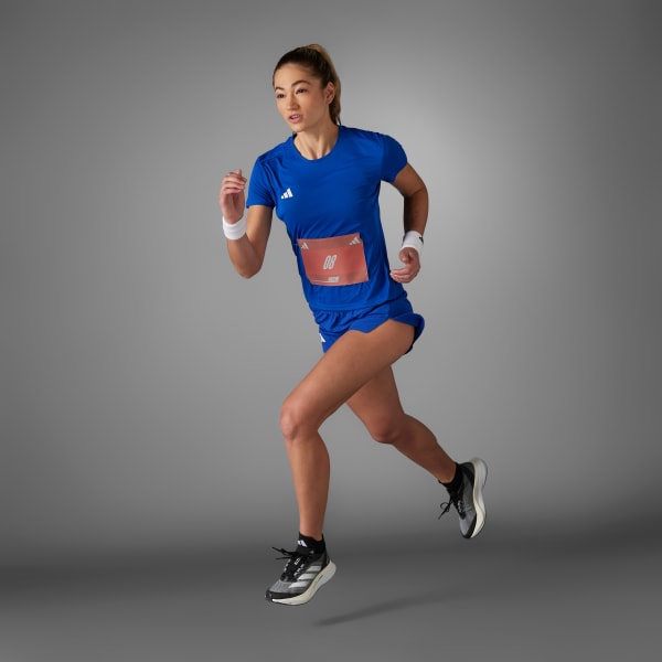 Azul Playera de Running Adizero Essentials