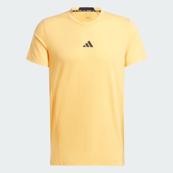 Yellow Designed for Training Workout Tee