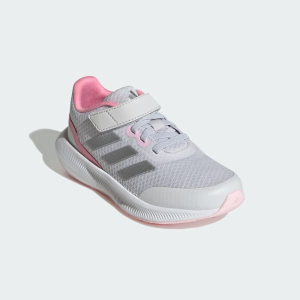 Running | | Kids\' adidas Lace Elastic US Running RunFalcon Strap adidas Shoes 3.0 Grey - Top