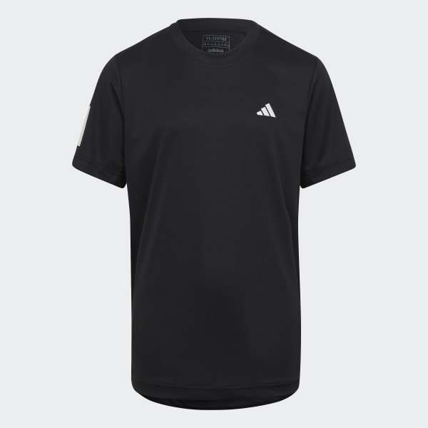 Noir T-shirt 3 bandes Club Tennis