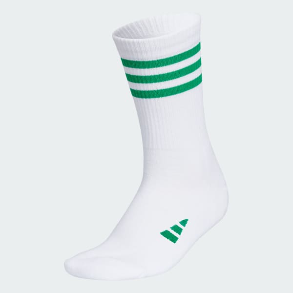 adidas 3-Stripes Crew Socks - White | adidas Singapore