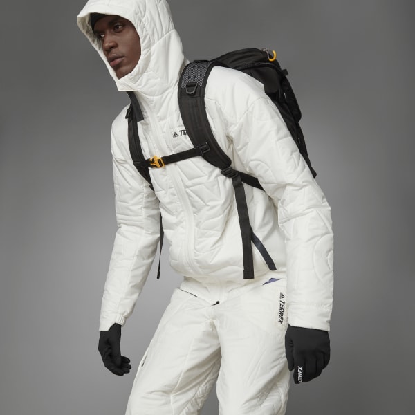martes lento Persuasión adidas TERREX MYSHELTER PrimaLoft Hooded Padded Jacket - White | Men's  Hiking | adidas US