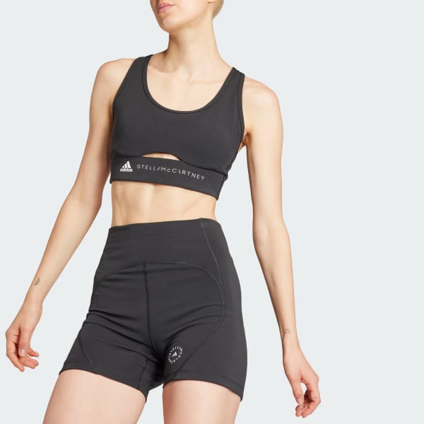 cierna Športová podprsenka adidas by Stella McCartney TrueStrength Medium-Support