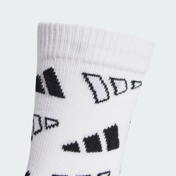 White Monogram Socks