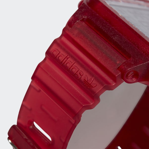 Czerwony Digital One GMT R Watch HPD90