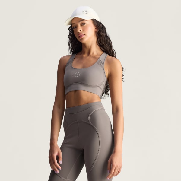 Brown adidas by Stella Mccartney Truepurpose Training Medium Support Bra