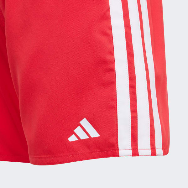 Rood 3-Stripes Zwemshort Kids