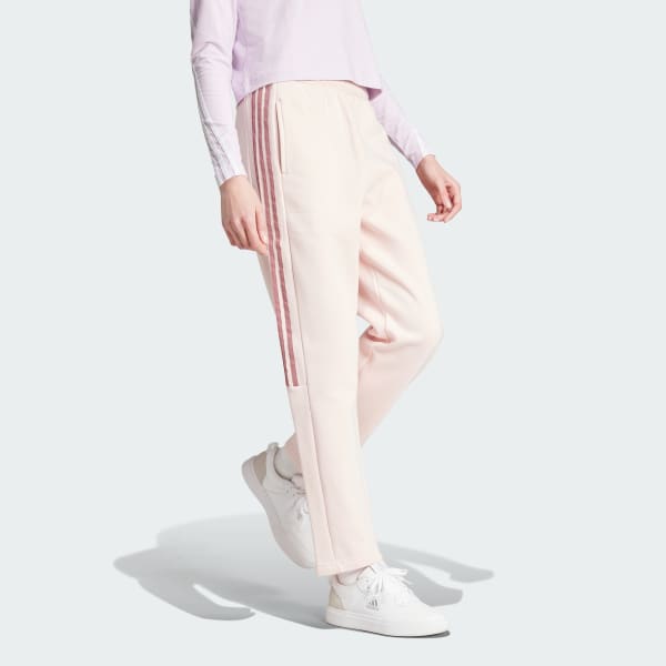 Pink Tiro Cut 3-Stripes Fleece Joggers