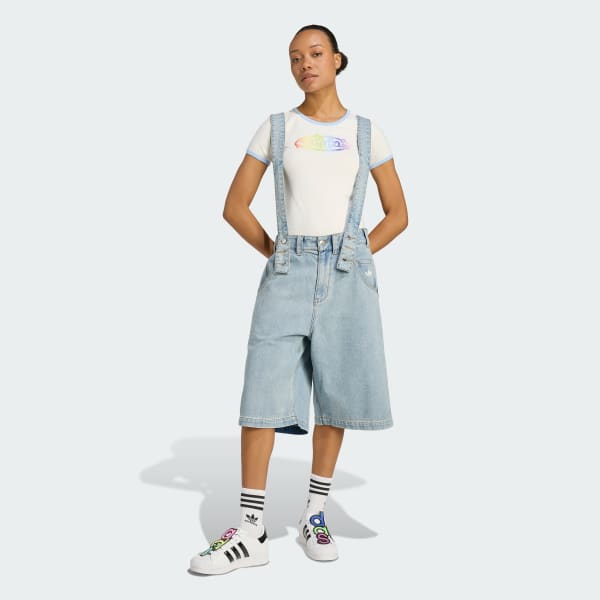 White adidas x Jeremy Scott Graphic Slim Tee