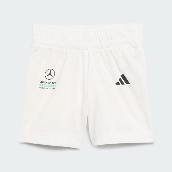 bílá SOUPRAVA MERCEDES - AMG PETRONAS FORMULA 1 TEAM DNA BABY SHORT SLEEVE