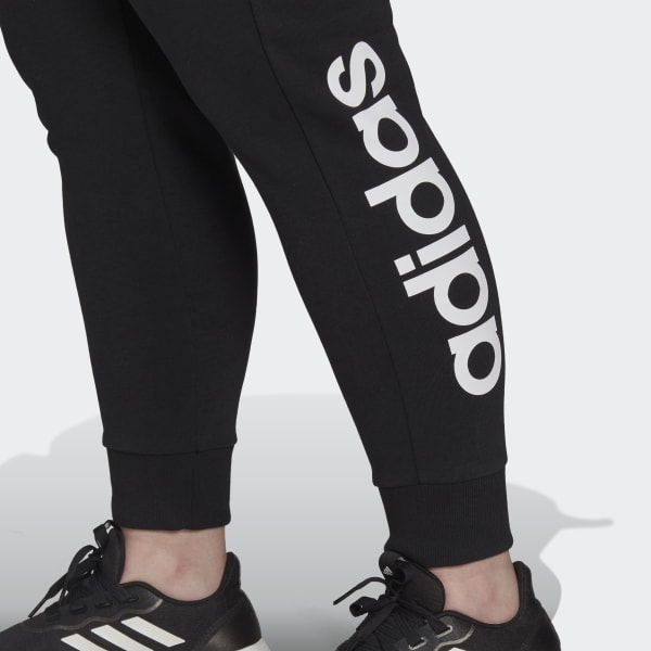 Size) Women\'s French (Plus - Training Terry US Black | Logo Pants adidas adidas | Essentials