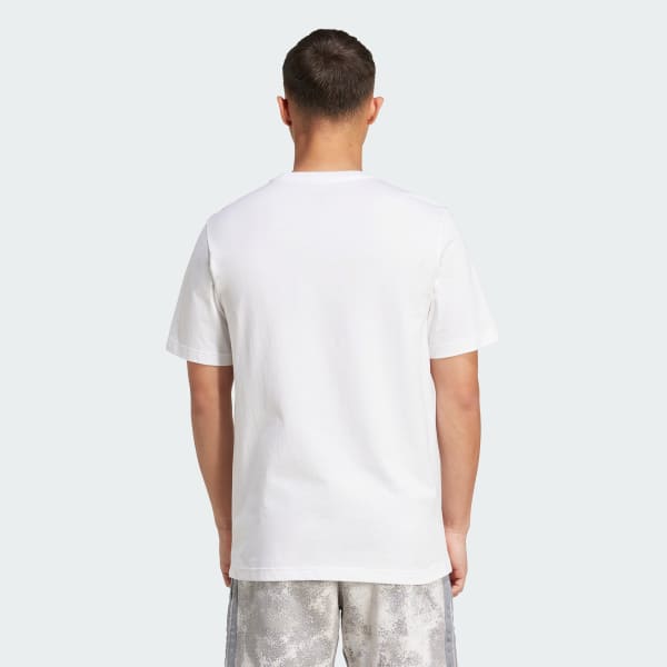 Gris Polera Camo Script Graphic