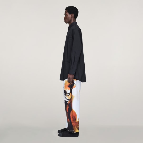 สีขาว กางเกงแทรคพิมพ์ลายทั้งตัว Y-3 Sport Uniform